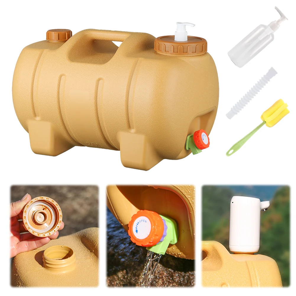 

20L Camping Water Jug with Faucet Water Storage Container Large Capacity Drinking Water Bucket for Vehicle Car Camping