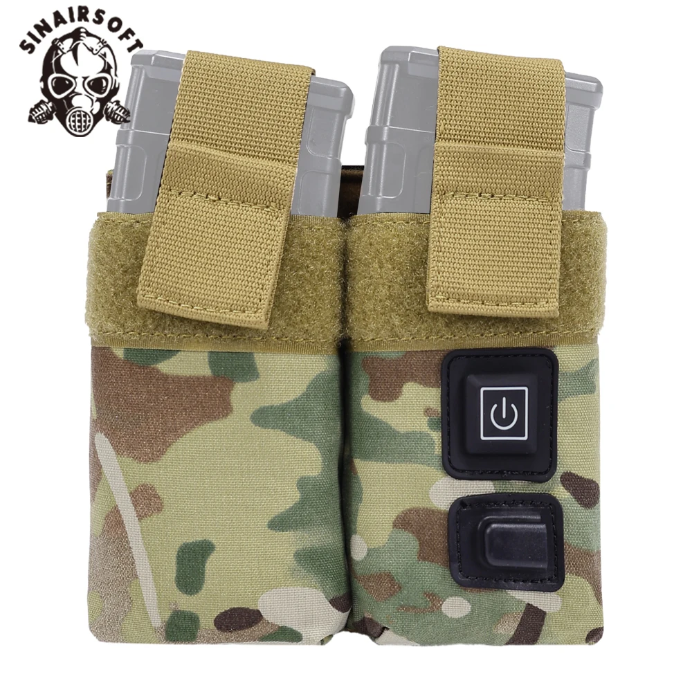 

SINAIRSOFT Tactical M4 Double Magazine Pouch Warmer Function Holster Paintball Airsoft Rifle Hunting Accessories