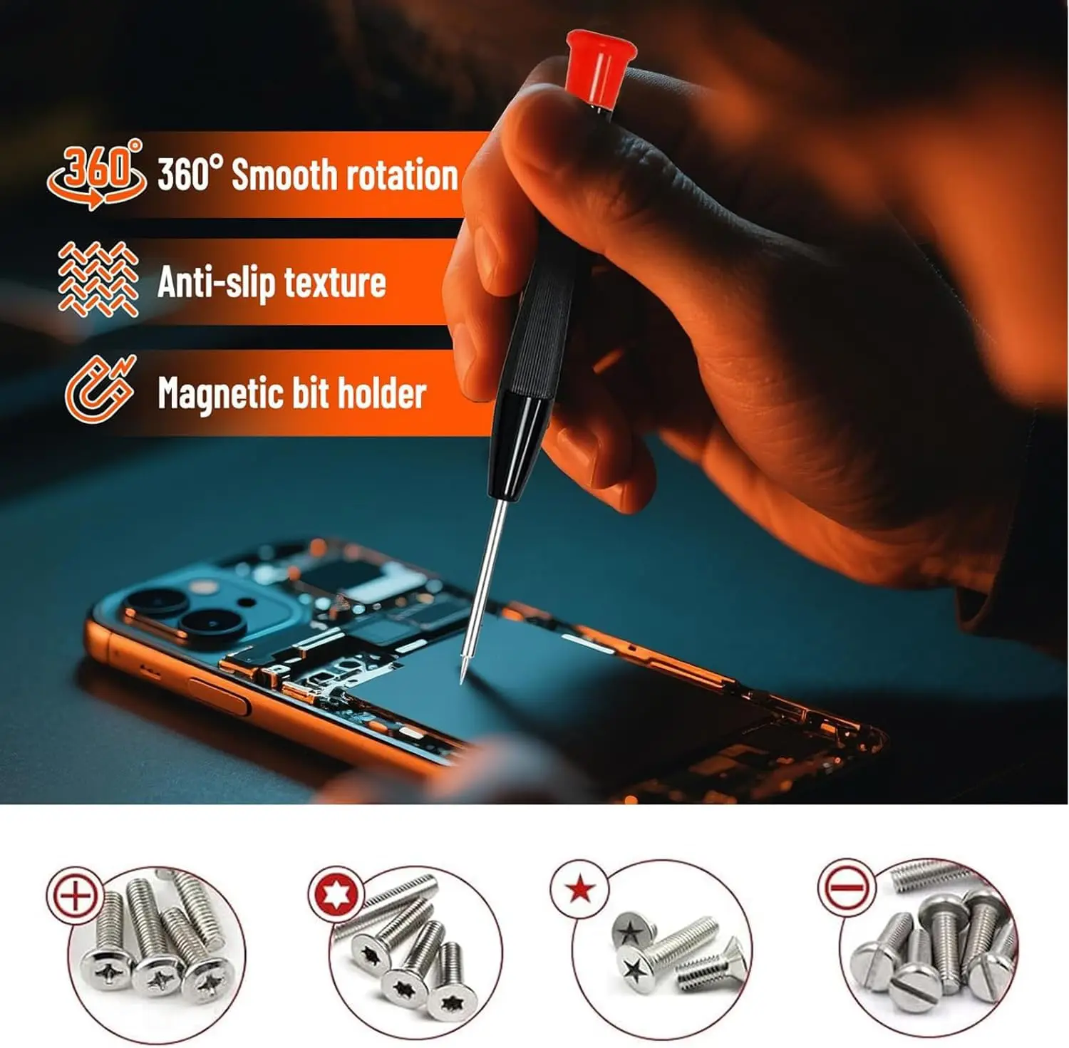 48 In1 Mobile Phone Repair Tool Set, Precision Screwdriver Mobile Phone Opening Repair Tool for Professional Electronics, Repair image 3