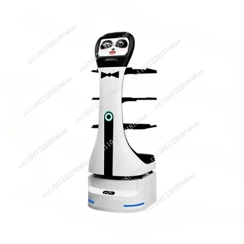 Panda Intelligent Food Delivery Ro-bot Hotel Restaurant Multifunctional Automatic Serving Dish Passing Welcome Waiter