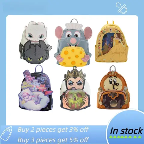 Disney Newloungefly Beauty And Beast Backpack Cinderella Princess Bag Backpack Perspective Mini Kids Backpack Girl Backpack Gift