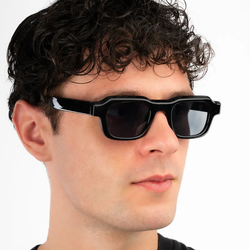 Nuevas gafas de sol cuadradas de moda para hombre para mujer, gafas de conducción Retro UV400, gafas de sol con montura clásica