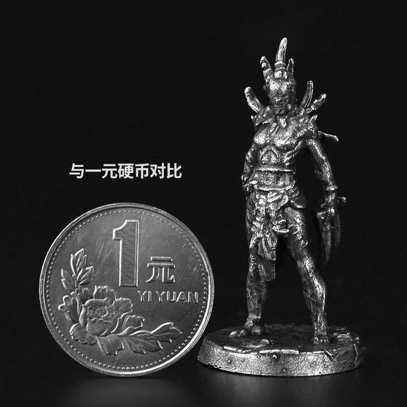 شخصيات جندي الطوطم لوحة معدنية لعبة قطعة نموذج المنتج النهائي ألعاب السيارة الداخلية مصغرة زخرفة الملحقات #4