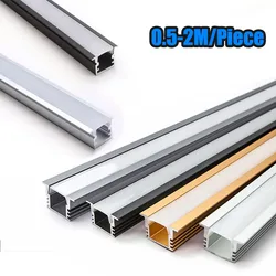 0,5/1 M/2 M Led-Aluminium-Profil-Kanal-Diffusor-Halter für 3528 5050 LED-Streifenlicht, Küche, Wohnzimmer, Dekorbeleuchtung