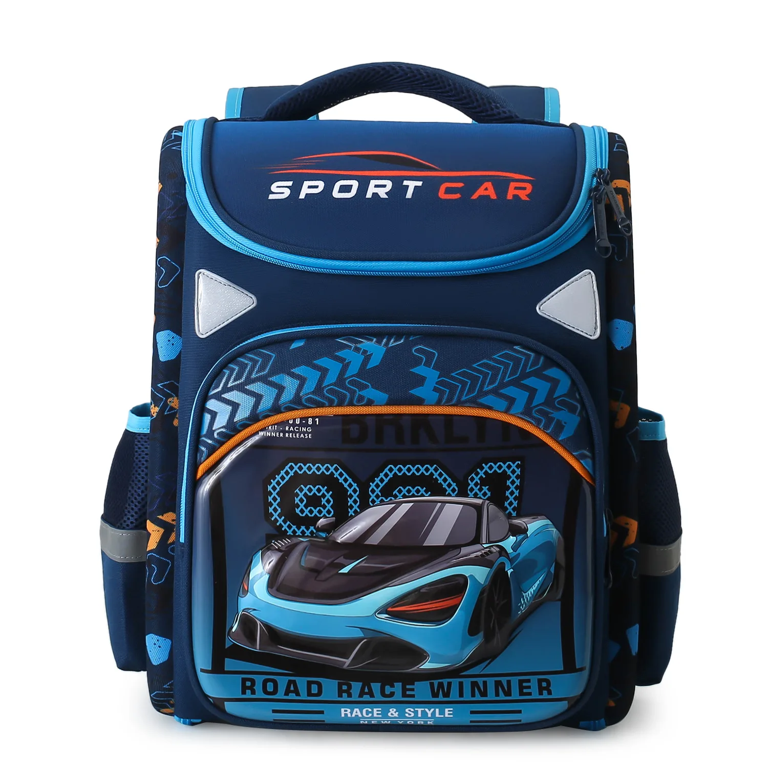 Orthopedic Kids School Bag for Boys 3D Car Primary Schoolbag High Quality Folded Children School Bag for Girls Knapsack