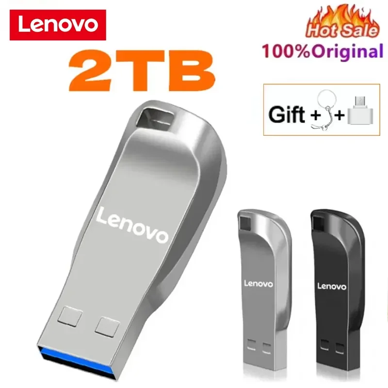 Lenovo Original Flash Drive 2TB USB 3.2 Type C PenDrive Memory Stick 128GB Pen Drive 256g U Disk for PC Smartphone Storage USB M