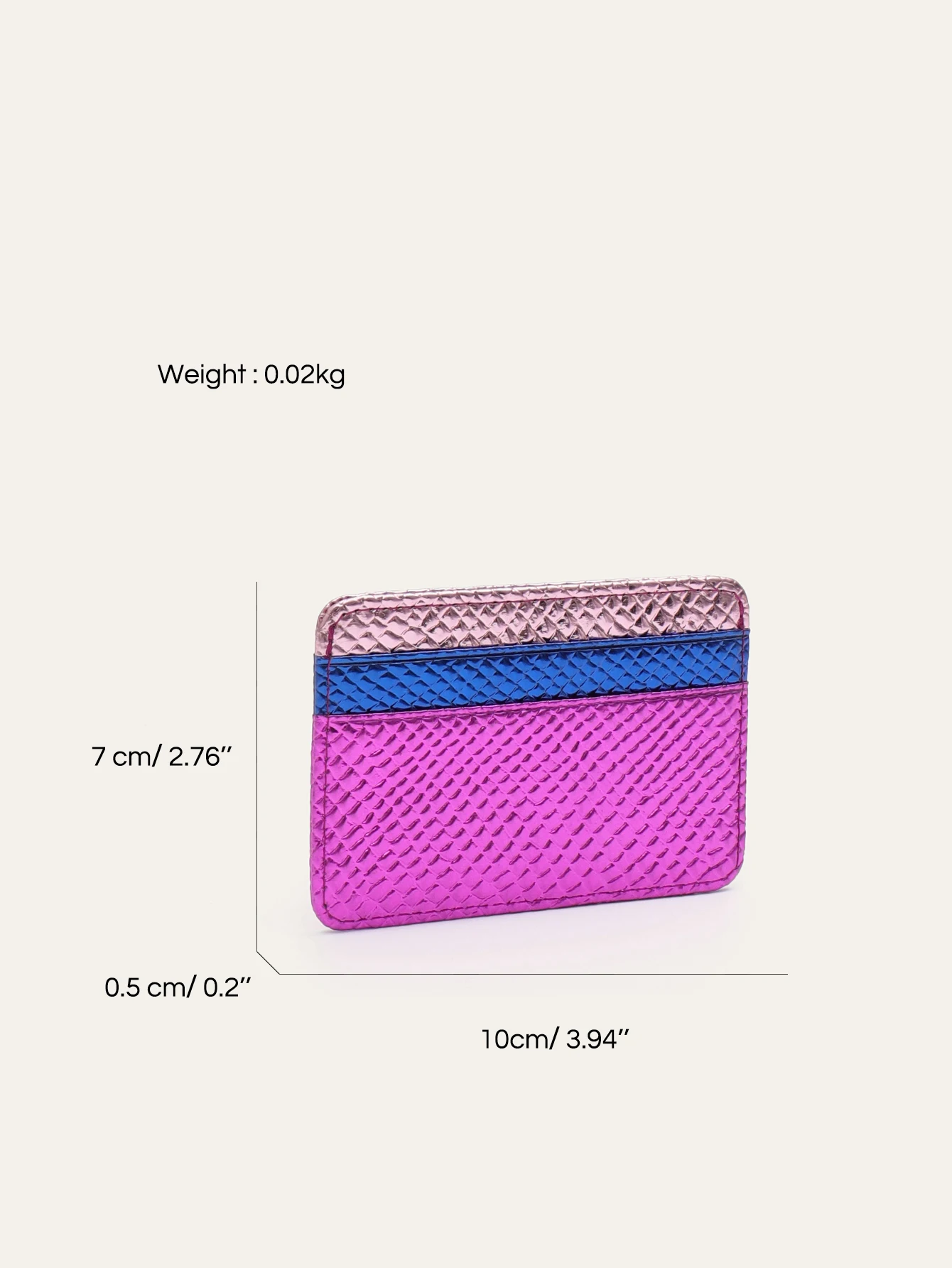Luxury Snakeskin Print Metallic PU Vegan Leather Contrast Color RFID Thin Short Wallet Card holders Multi Slots Portable Purse