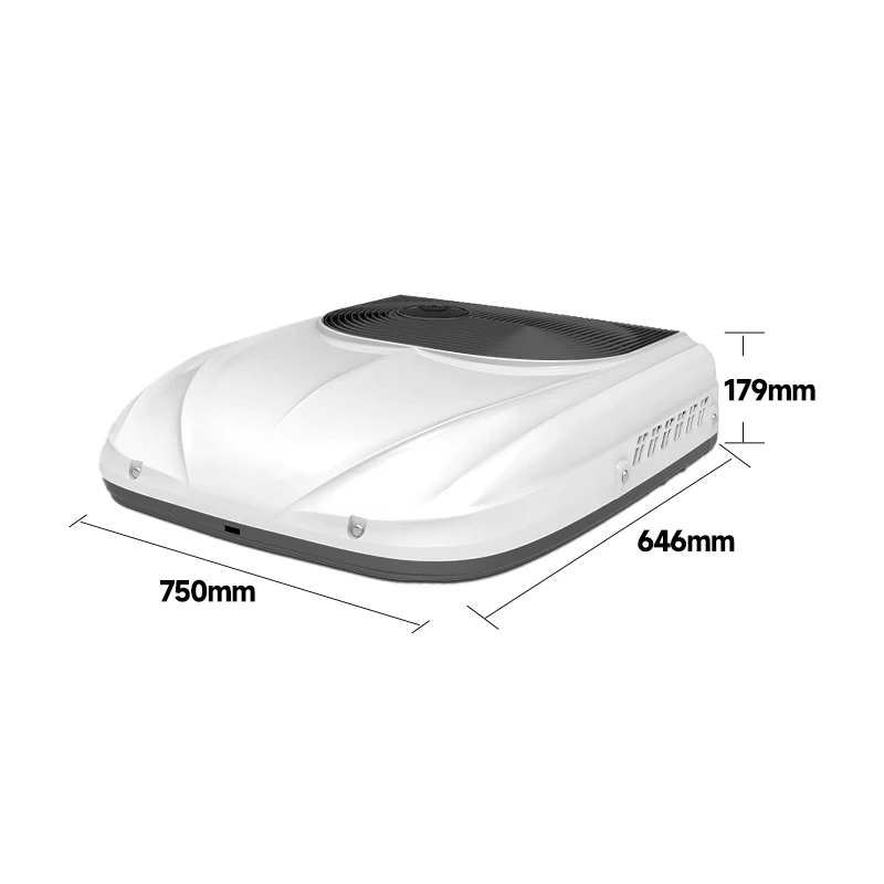 أنظمة تبريد مكيف هواء لمكيف الهواء يعمل بالبطارية 12 فولت 24 فولت على السطح لشاحنة Rv Camper #3