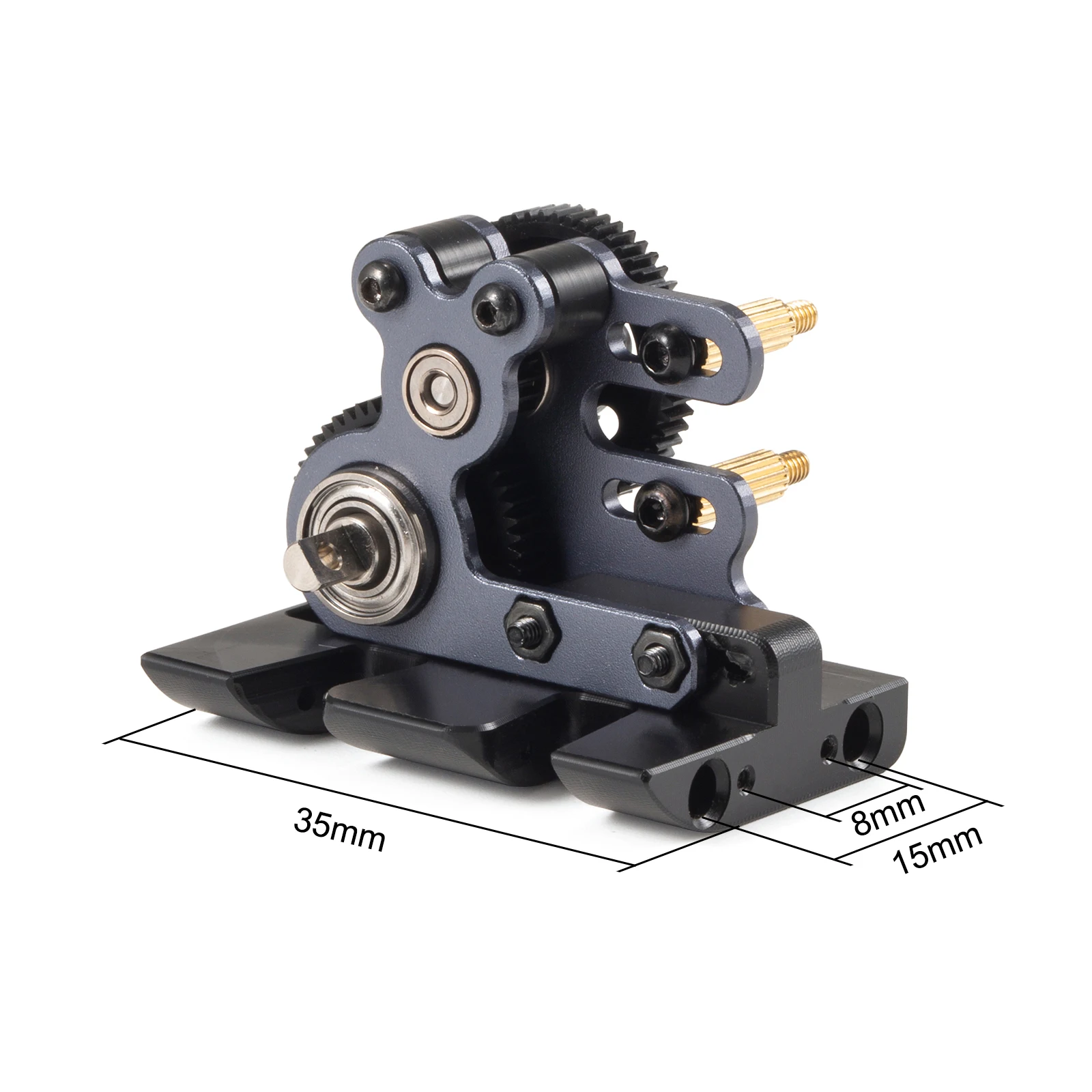 1/24 LCG Performance Transmission Gearbox For RC SCX24 V2S Chassis Furitek MINI Komodo Crawler Upgrade Parts