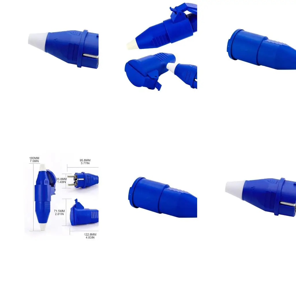  16A 2pin Connector Plug Industrial Male Female Plugs Waterproof IP54