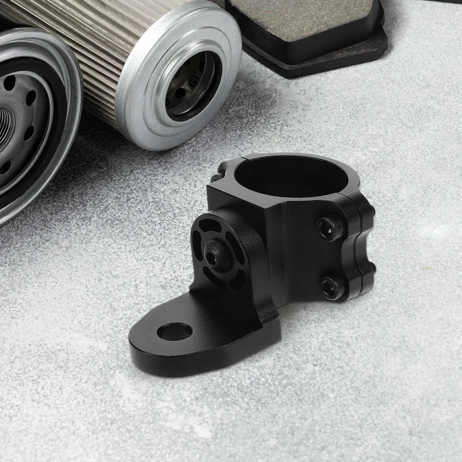 Adjustable Flagpole Light Bracket for Utv LED Whip Mounts Off-Road Racing Black Universal Roll Bar Lighting Clamp