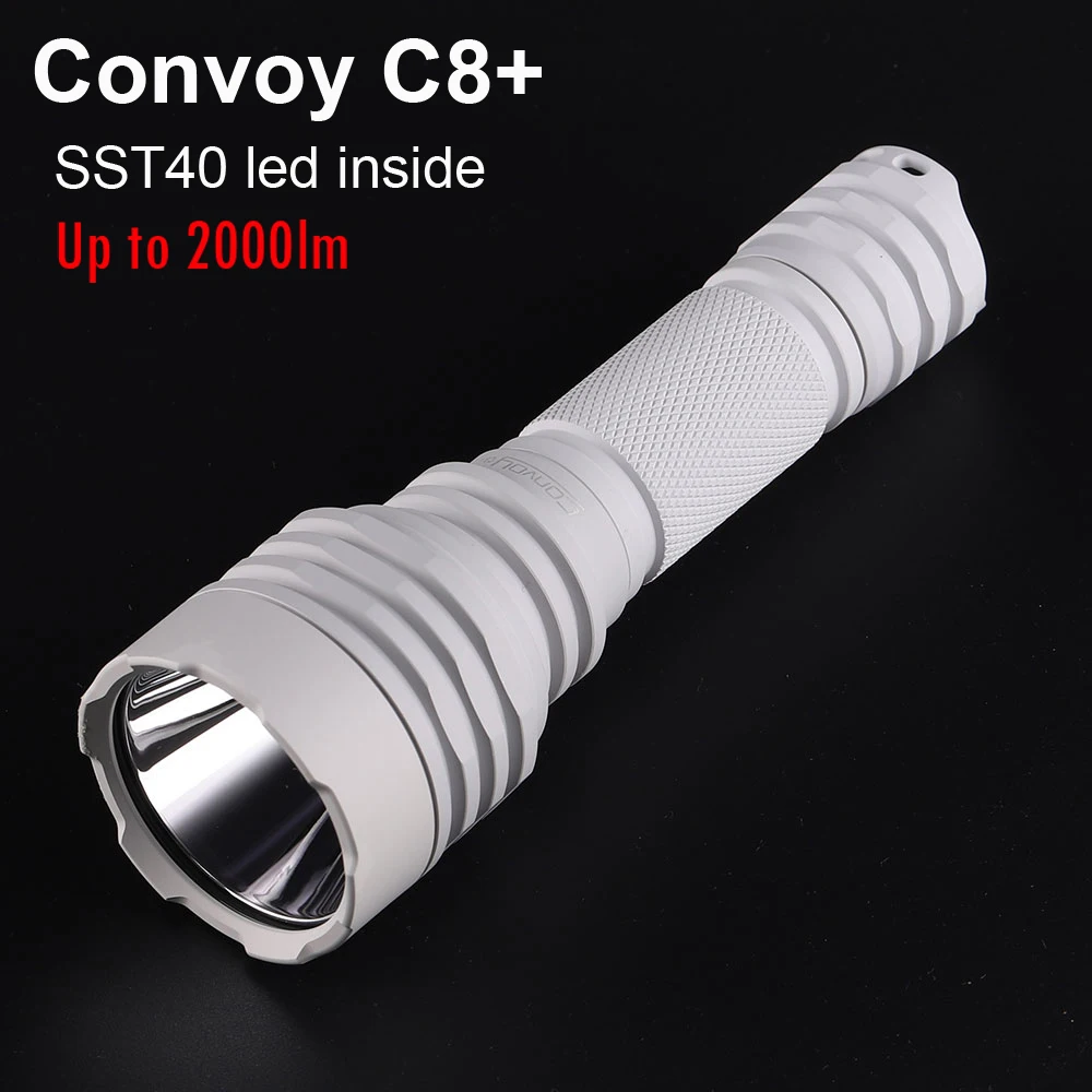 Convoy C8 Plus Mao Flashlight SST40 Led Lanterna 18650 Flash Light 2000lm Camping Hiking Tactical Torch Light High Power Lamp