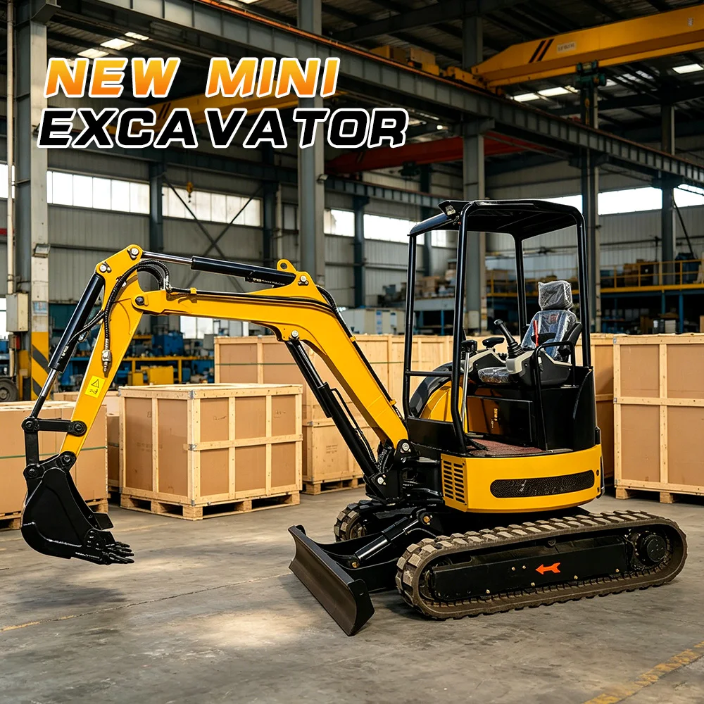 

Mini Excavator 1–3 Ton CE EPA Euro 5 For Kubota Engine Hydraulic Crawler Digger With Attachments For Farm Garden Free Shipping