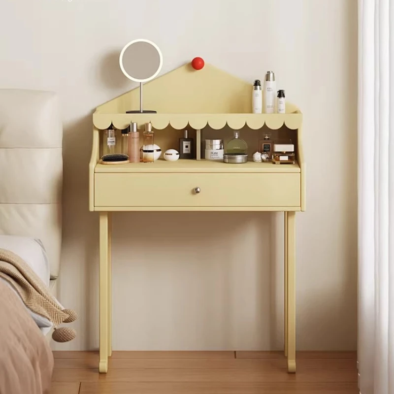 

Nordic Dresser Bedroom Modern Simple Small Storage Makeup Table Shelf