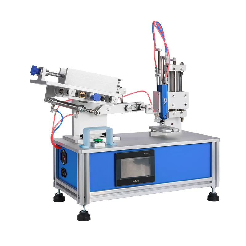 Automated Header Card Machine for Mats Carpets Rugs Floor Mats Car Mats Seat Cushion Automatic Tag Attaching to Doormats