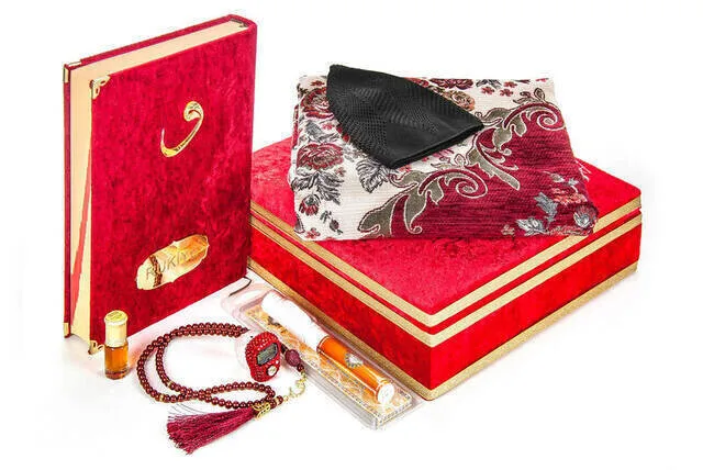 

IQRAH Custom Velvet Covered Ark Koran Holy Religious Gift Set