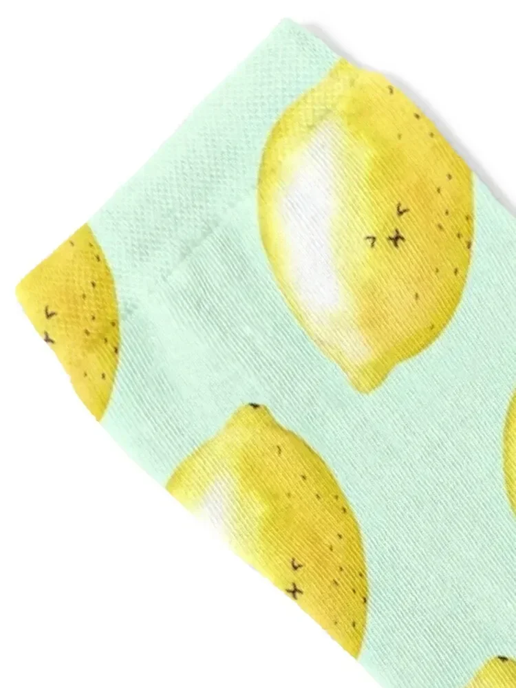 Sour Lemon Socks heated Stockings man moving stockings with print Socks Woman Men's