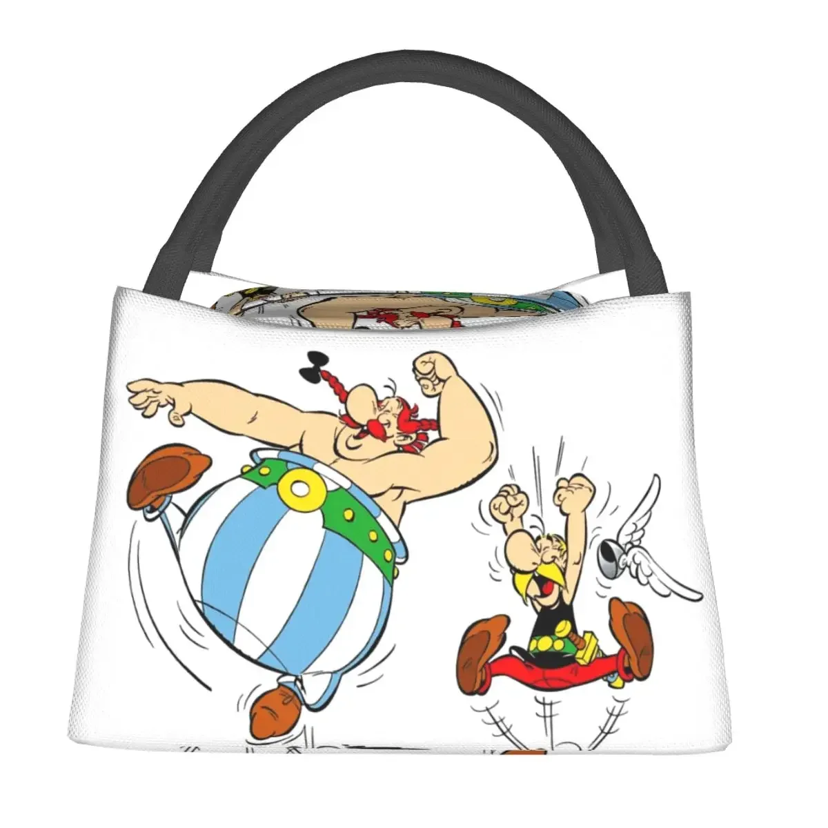 Asterix And Obelix Lunch Bags Insulated Bento Box Waterproof Lunch Tote Picnic Bags Cooler Thermal Bag for Woman Children Office