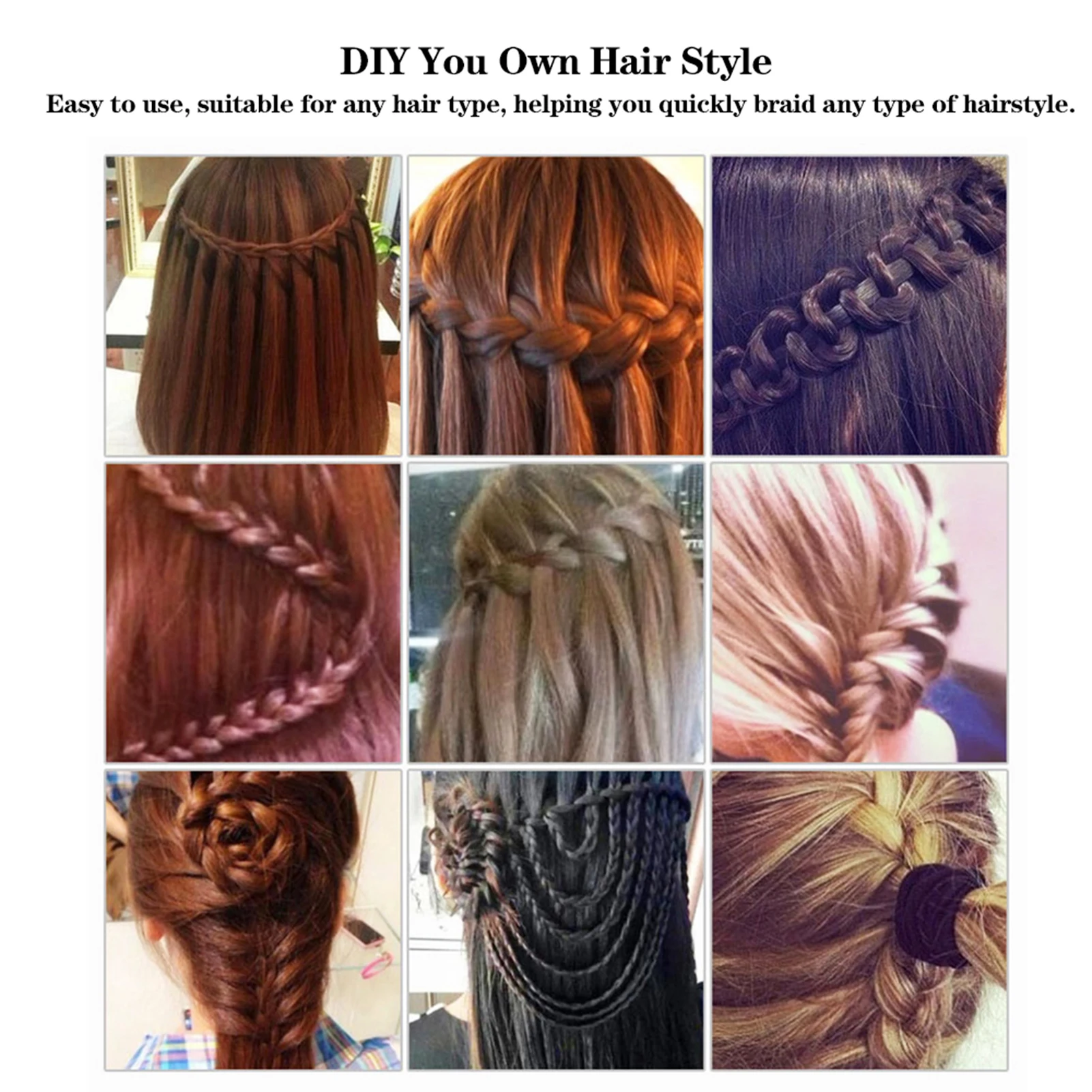 Electric Hair Braider Automatic Twist Braider Knitting Device Dreadlocks Machine Braiding Hairstyle DIY Magic Hair Styling Tool