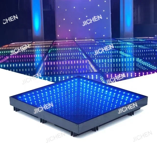 Dj disco panel tile toughened glass light up 3d led dance floor