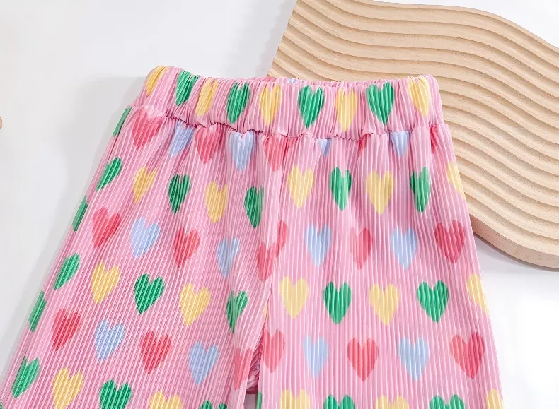 0-6 Jahre Baby Mädchen Liebliche Bedruckte Freizeithose Kinder Elastische Taille Mädchen Süße und Niedliche Dünne Moskitohose Sommer Neu – Detail 7