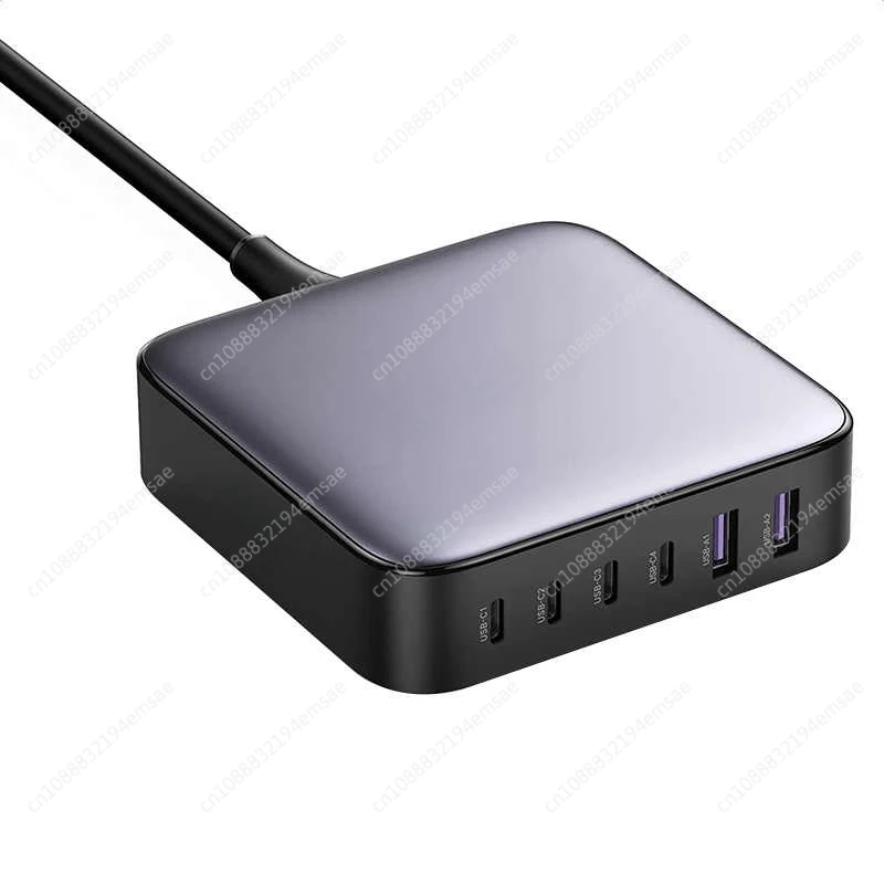 Ugreen Зарядные устройства Адаптеры 100 Вт 200 Вт USB C Настольное зарядное устройство Nexode 6 портов GaN PD Быстрое зарядное устройство с зарядным кабелем 3 фута USB C — C