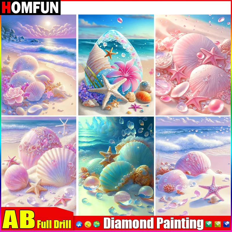 HOMFUN AB Diy Diamond Painting Cross Stitch 