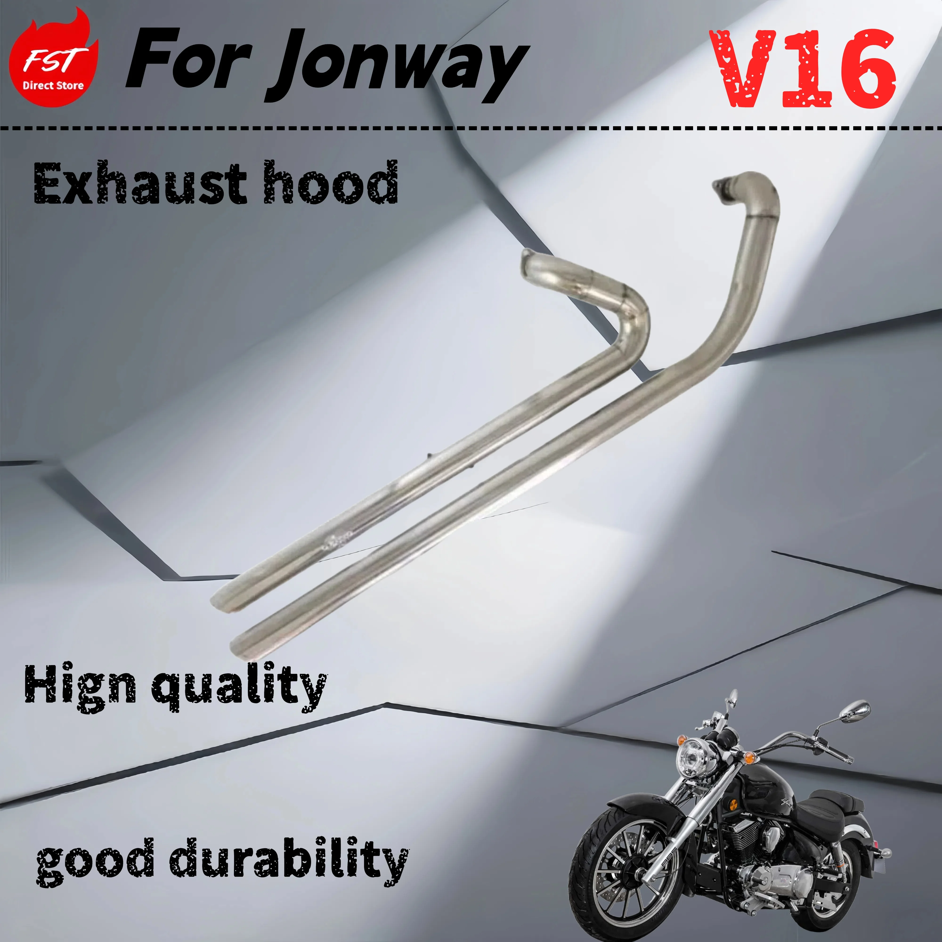 

For Jonway V16 modified with National III and National IV retro VH exhaust pipe with muffler horse hoof sound