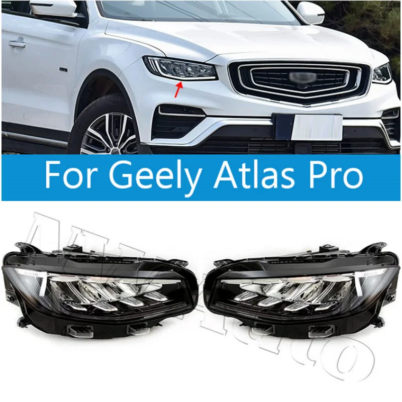

Светодиодный головной фонарь для Geely Atlas Pro 2020-23, передняя фара в сборе