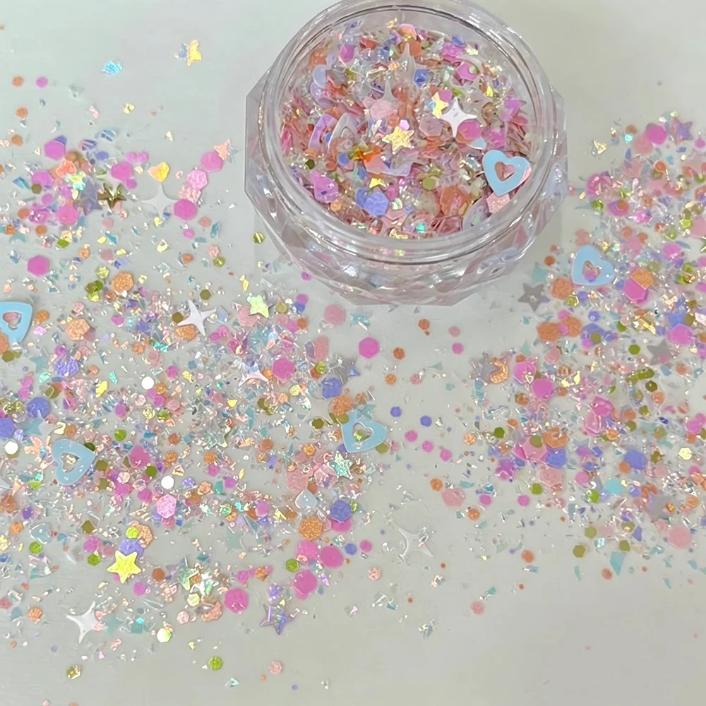 กลิตเตอร์เล็บรูปดาว 3 มิติ สีส - Dip Powder Nail บทวิจารณ์และราคา