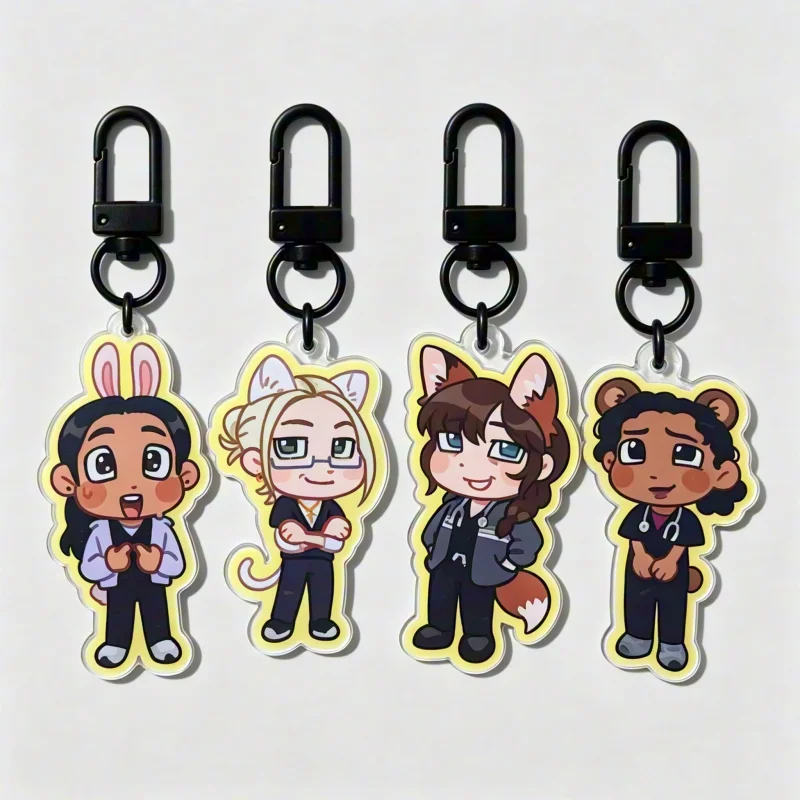 Women of The Pitt Acrylic Keychain | Mel Santos McKay Javadi Mohan Dana Al-Hashimi | Medical Staff Pendant Anime Fan Gift