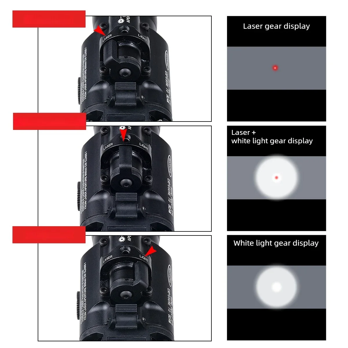 Tactical Surefire X400 Ultra X400U X400V IR LED Scout Light Red Green Com Hunting Flashlight for G17 G19 SF X300 20mm Rail