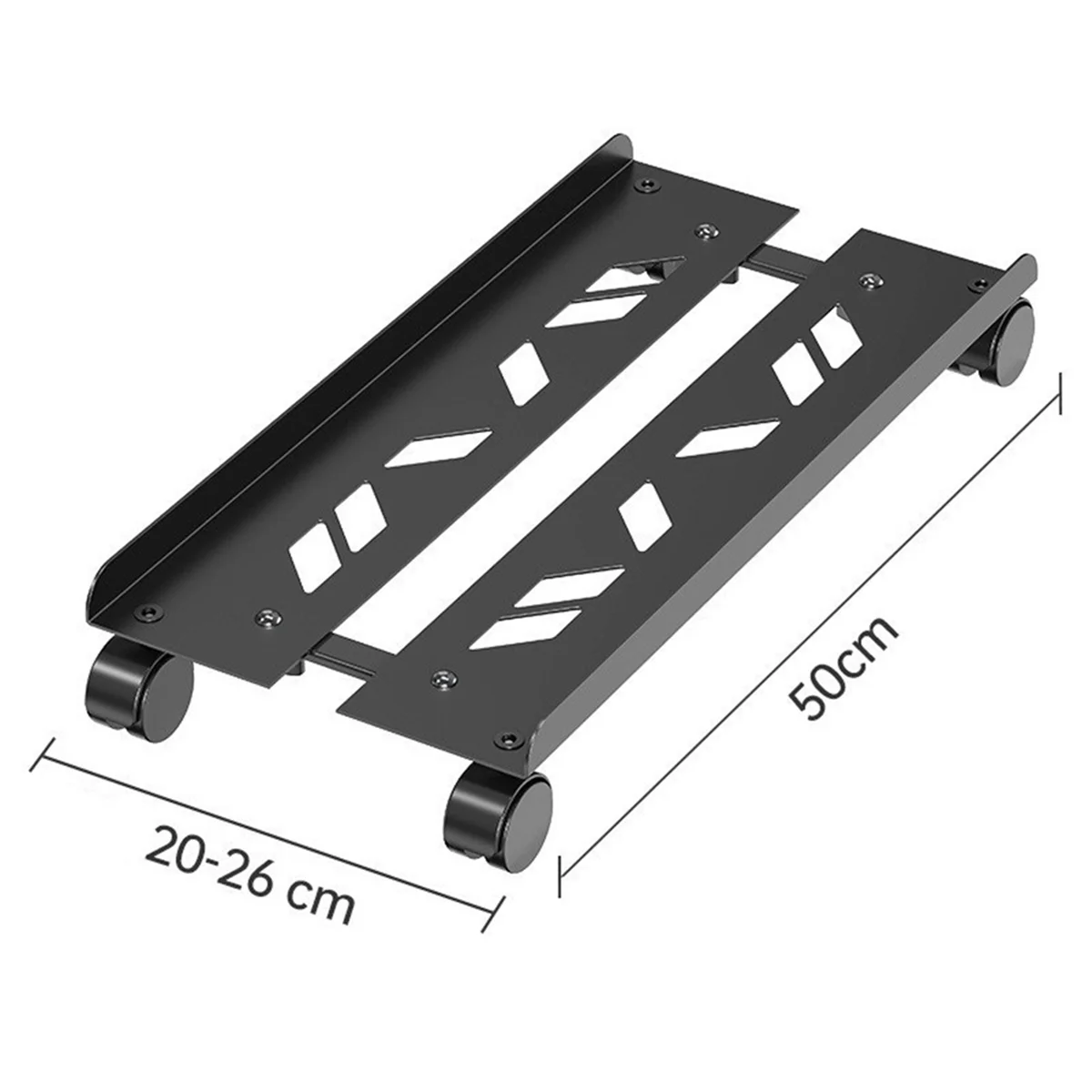 Supporto per PC Supporto per torre per computer Supporto per CPU mobile regolabile Supporto per torre per PC con ruote girevoli per la maggior parte dei computer PCJAS