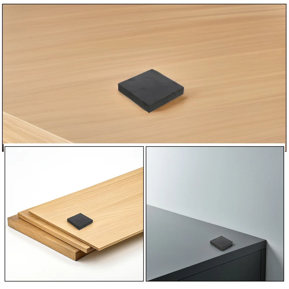 4 قطعة منصات المطاط المضادة للاهتزاز لجهاز المشي الحد من الضوضاء الملطف حصيرة المعدات عزل الأسود الصوتية التخميد الحصير #5