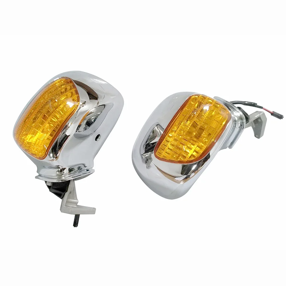 Motorcycle Rear View Mirrors Integrated Turn Signal For Honda Gold wing GL1800 2001-2016
