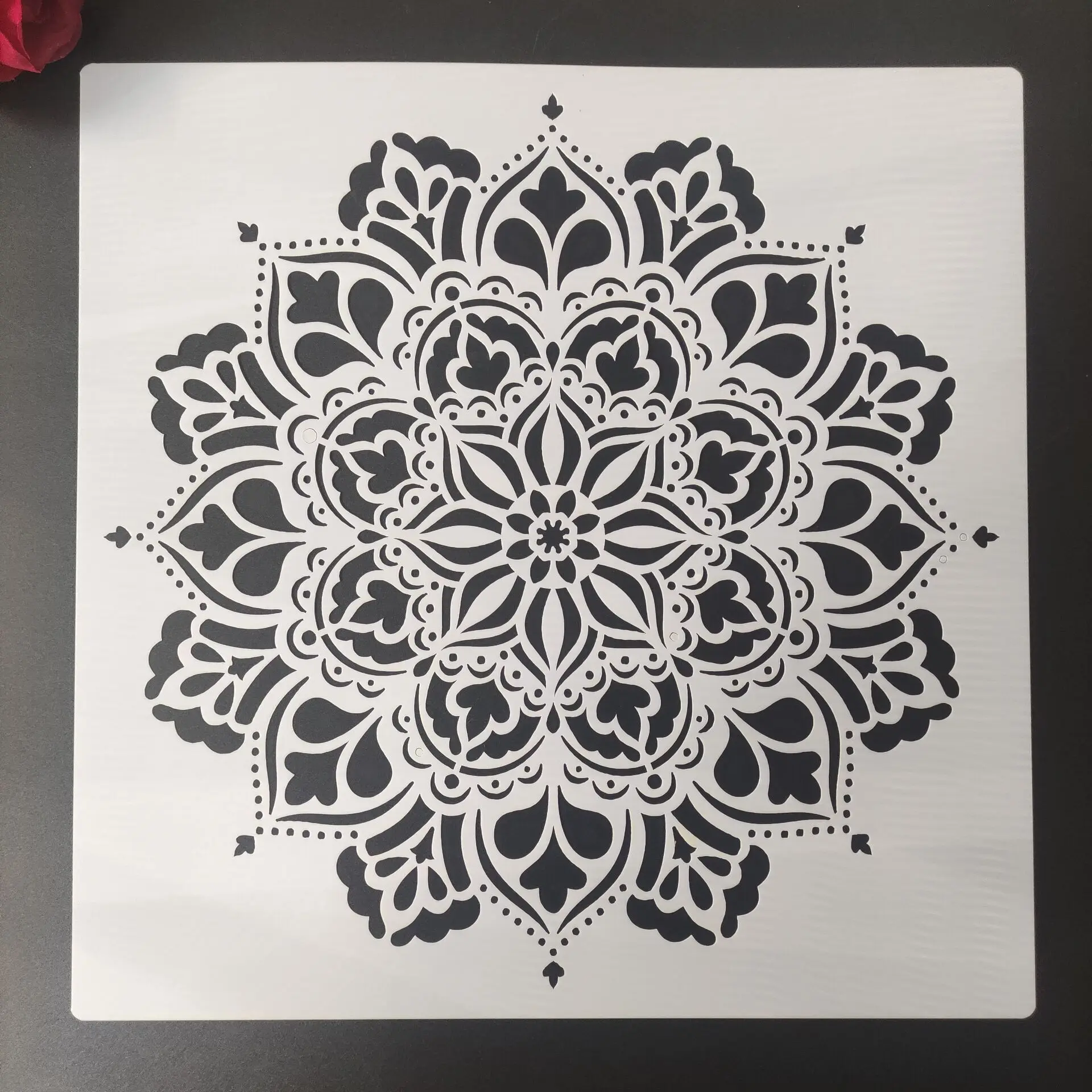 

30 * 30 cm large round flower mandala diy stencil painting scrapbook coloring engraving album decoration template stencil N96