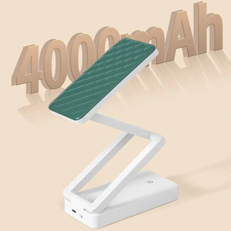 مصباح مكتبي LED قابل للطي، بطارية قابلة لإعادة الشحن، واقي عين محدد، مصباح طاولة كبير محمول، سعة أضواء ليلية #5