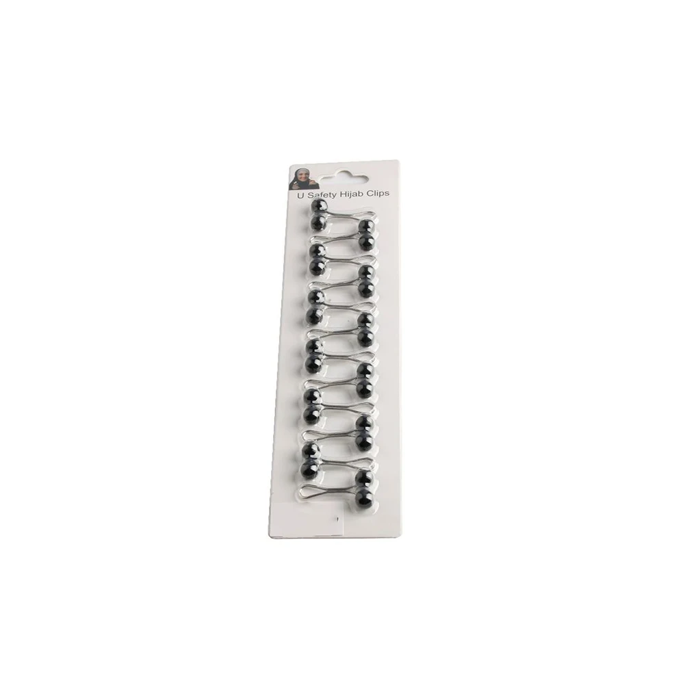 U Shaped Pearl Scarf Clip Handmade Iron Art Buckle For Shawl  Skirt Dress Women Hairs Accessories Wedding Party Decor 12pcs