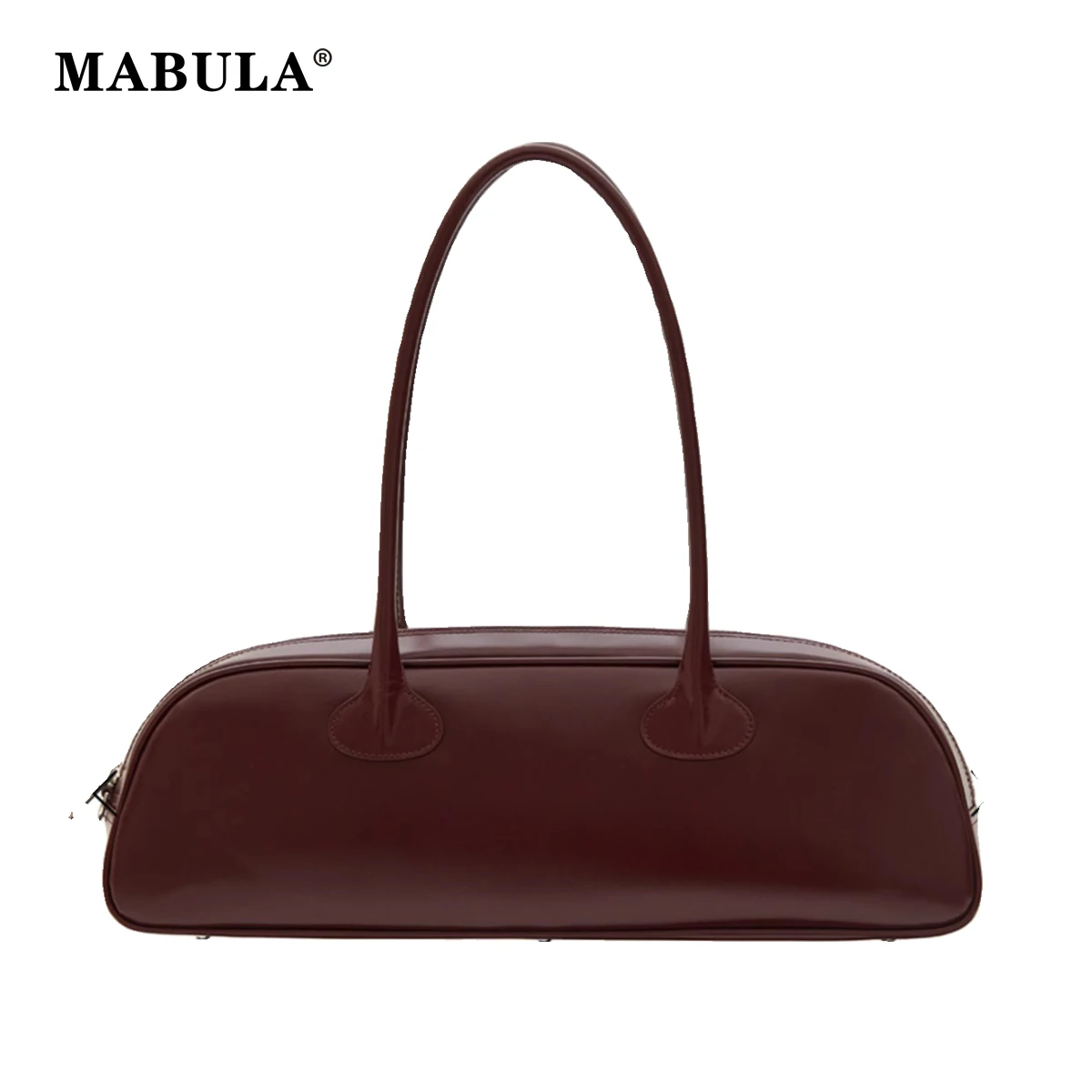 MABULA Brand Fashion Woman Underarm Shoulder Bag Korean Style Genuine Leather Female Tote Purse Unique Design Ladies Work Bag