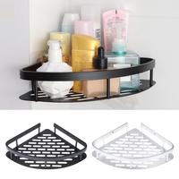 Bathroom Shelves Corner Shower Shelf Aluminum Wall Mount Shampoo Storage Rack Holders No Drill Kitchen Bathroom Accessories