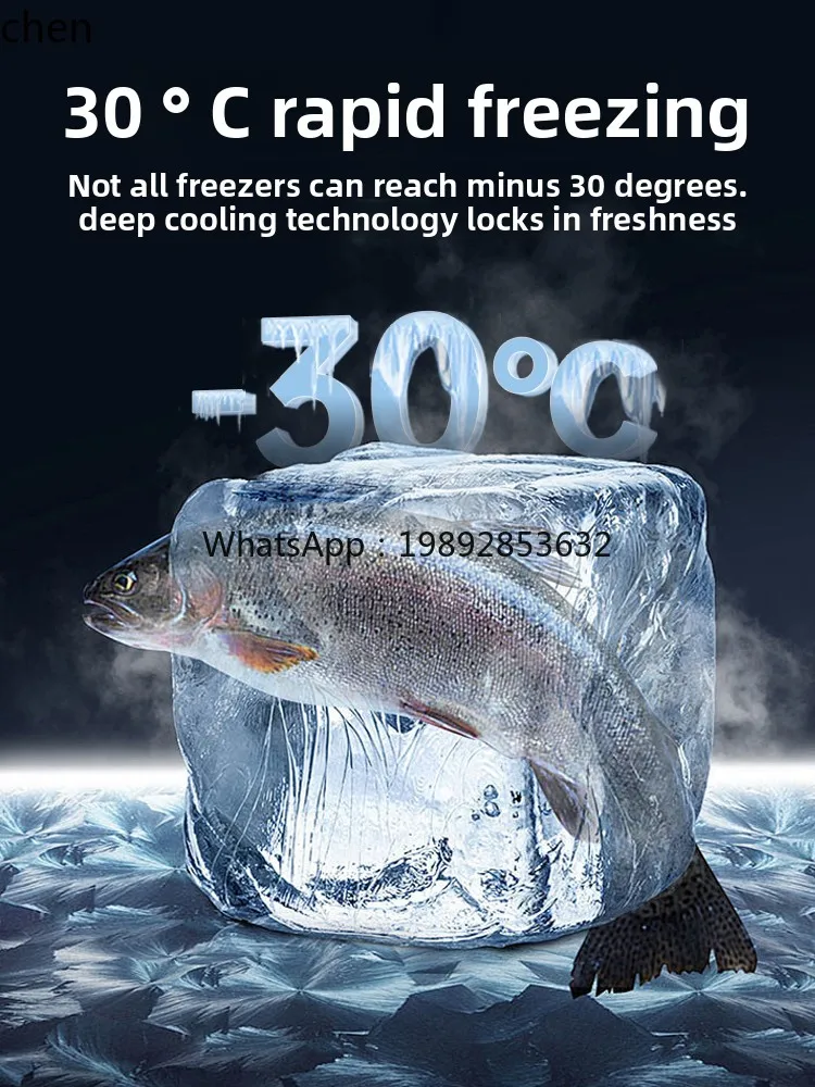 YFY Commercial Freezer Display Cabinet Quick Freezer for Meat, Steak, Frozen Goods, Ice Cream, Low-Temperature Upright Freezer