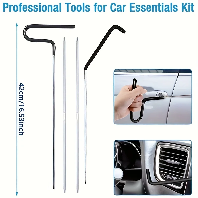 ชุดเครื่องมือเปิดประตูรถยนต์พร้อมปั๊มลม ที่หนีบยึดประตูหน้าต่างรถยนต์ พร้อมชุดอุปกรณ์ยาวและกระเป๋าหิ้ว