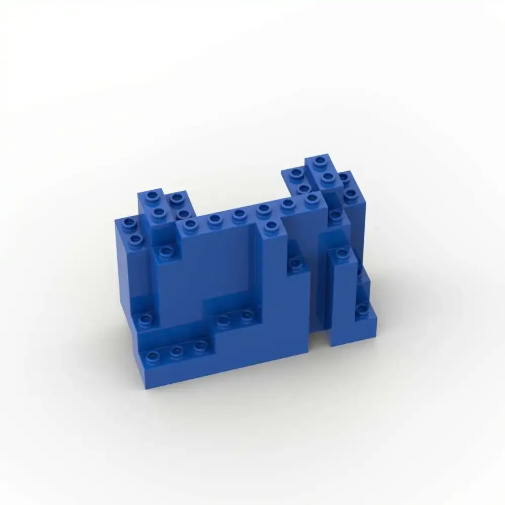 1PCS 6082 락 패널 MOC 빌딩 블록 4x10x6 직사각형 6083 산 벽돌 입자 퍼즐 장난감 생일 아이 선물