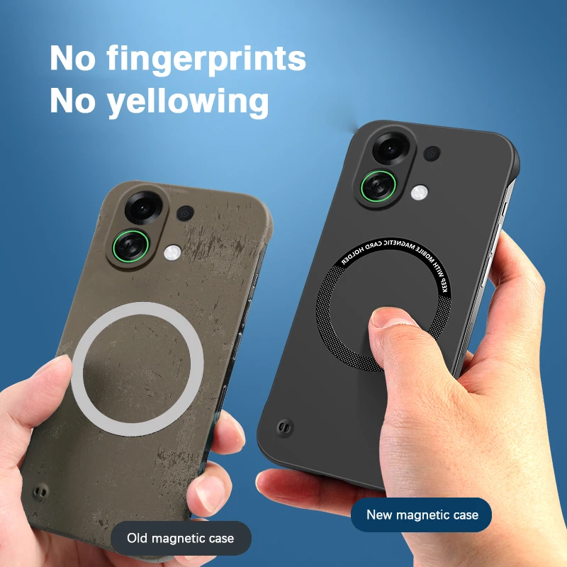 حافظة هاتف مغناطيسية رفيعة للغاية مقاومة للصدمات لهاتف اوبو K13 توربو برو 5G ملحقات أغطية خلفية صلبة أصلية بدون إطار عالية الجودة