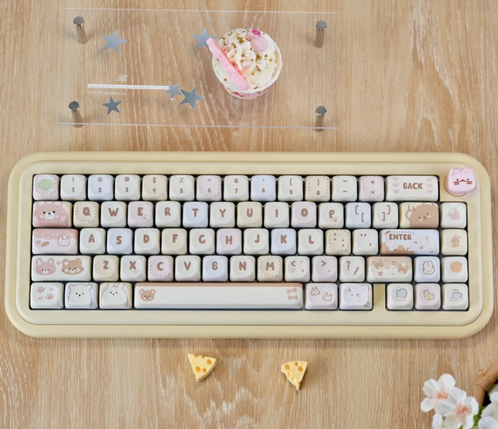 クリームケーキmoaハイトスモールフルセットシリーズキュートテーマ132キーホットサブリメーションクロスキーキャップ