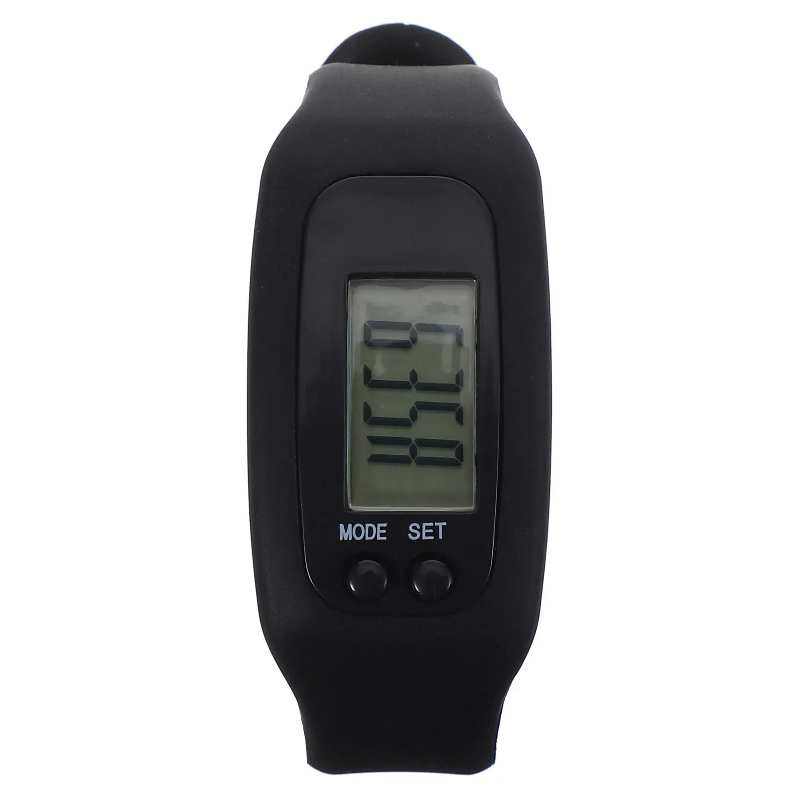 Multi Function Pedometer Watch Black Sports Watch Calorie Monitor Waterproof Fitness Tracker Real Time Mileage Display