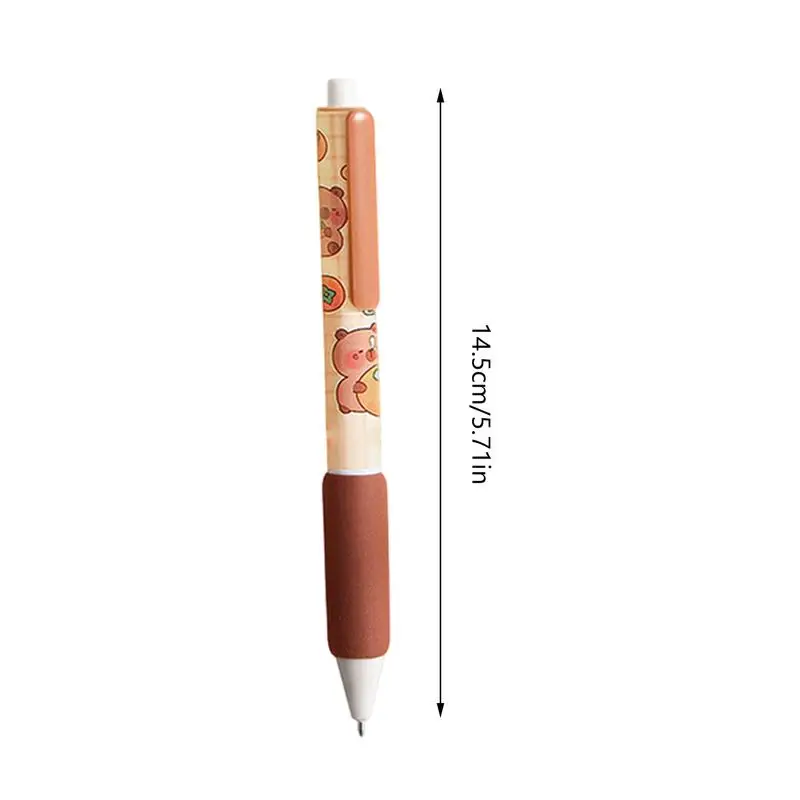 Ensemble de stylos à encre gel pour la journalisation, AdTosAnimals Shape, pointe fine, rétractable, étudiants et adultes, mignons, 0.5mm, 0.5mm, 4 pièces