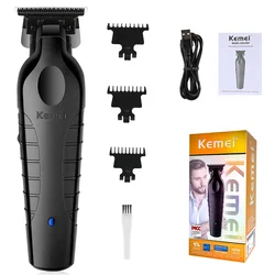 Clipper elétrico sem fio para homens, alta potência, cabeleireiro, gravação, barba barbear, aparador de pêlos do corpo, gradiente corte de cabelo elétrico, novo