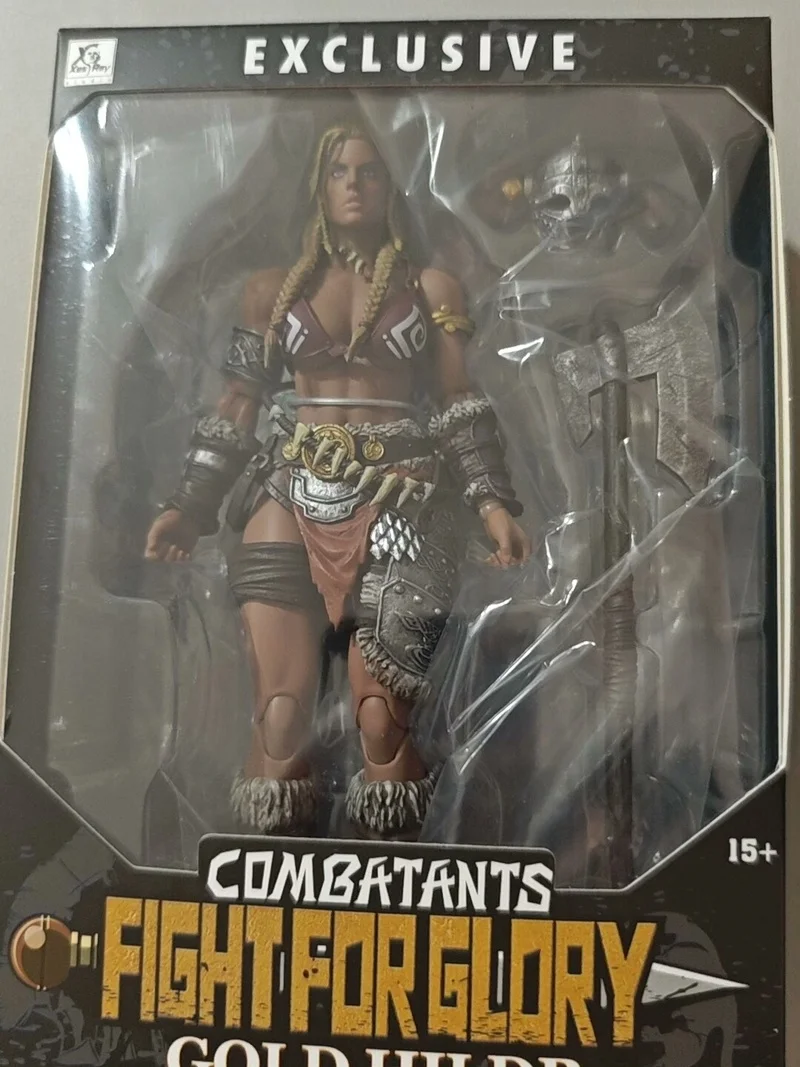 Em estoque xesray luta para glória 1/12 figura de ação combates 2025 evento exclusivo ouro hildr anime modelo presentes do feriado brinquedos