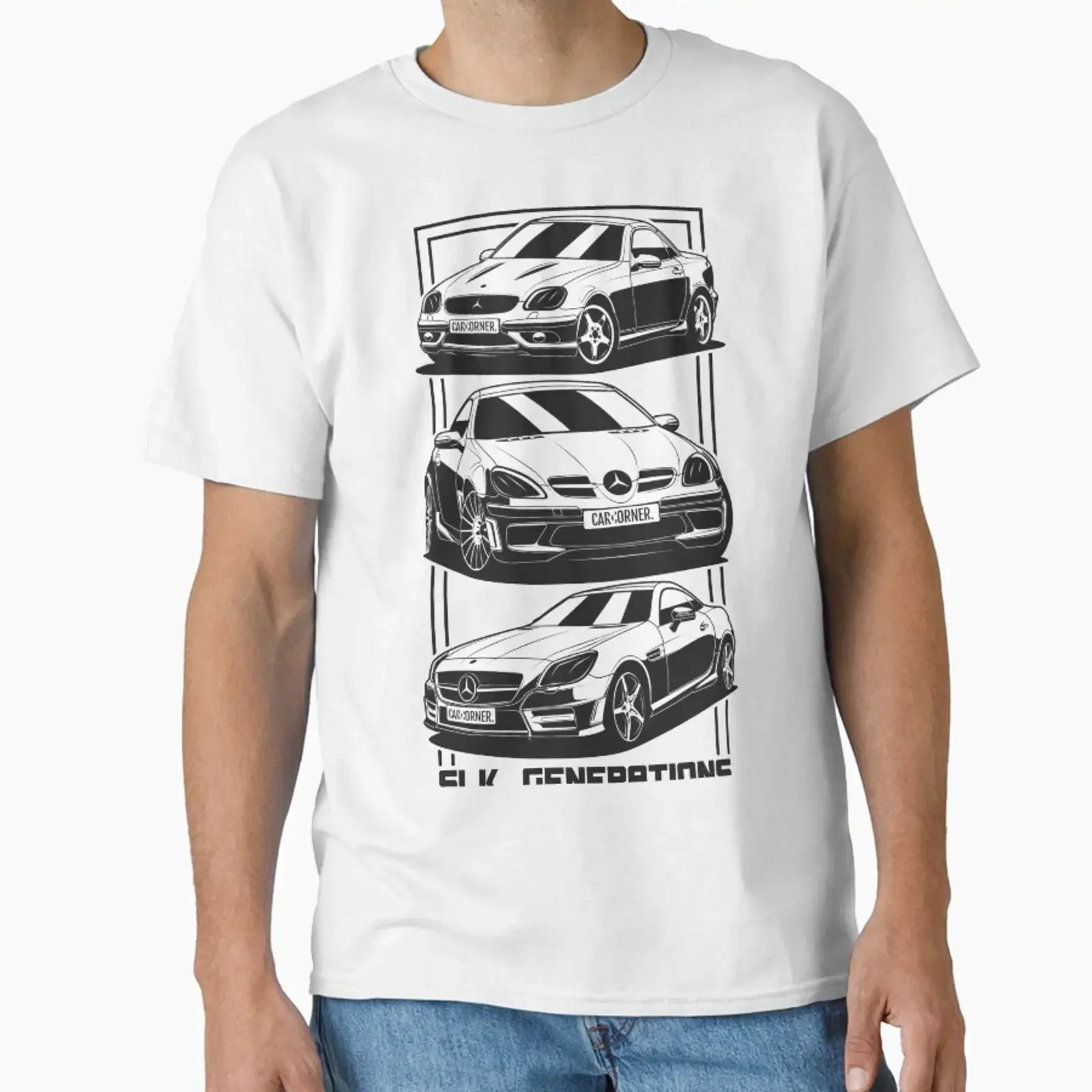 Germany EUDM SLK Generations CarCorner designed and sold by Car Corner vintage Washed Breathable designer clothes homme Casual